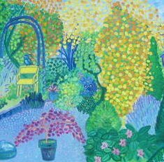 Barbara's garden 2010 oil on canvas
